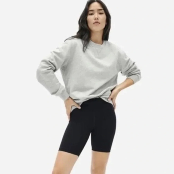 New Everlane Unisex Terry Crewneck Sweatshirt Grey Size XS - Picture 1 of 7